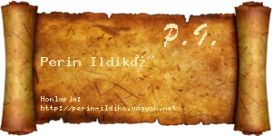 Perin Ildikó névjegykártya