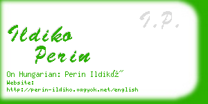 ildiko perin business card